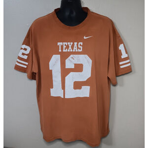 Vintage Nike Team Texas Longhorns Colt McCoy Mens XXL Jersey T-shirt Distressed